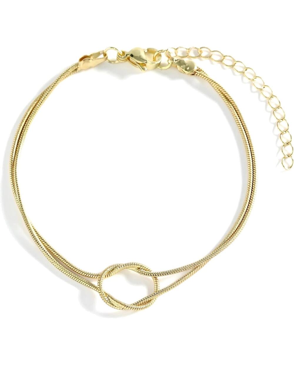Mint & Lily Contemporary Silver Snake Chain Bracelet